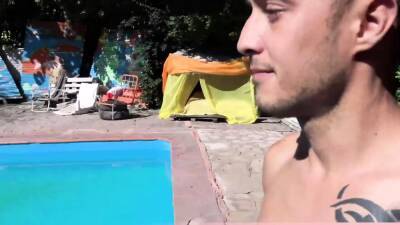 Amateur latin studs hanging and fucking by the pool - icpvid.com