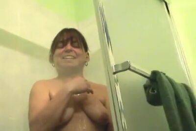 Just A Freaky And Ugly Amateur Milfie Bitch In The Shower - hclips.com