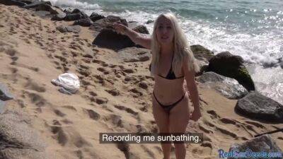 Public reality amateur slut POV fucked on the beach - sunporno.com
