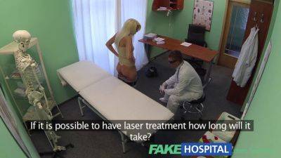Blonde amateur pays the price for fakehospital's fake exam with a POV reality twist - sexu.com