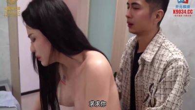 Horny Big Boobs Asian Amateur Could Not Wait And Fucks Big Cock In A Public Bathroom - hclips.com - China