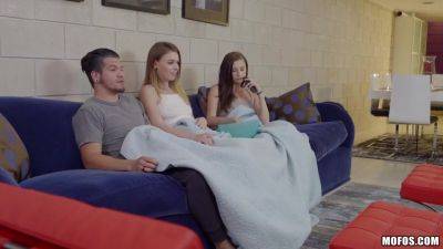 Alex Blake - Exhibitionist Couple Share Young Brunette Roommate I With Carolina Sweets And Alex Blake - hclips.com