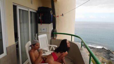 Horny Couple Real Sex In Vacances Beach Balcony - hclips.com