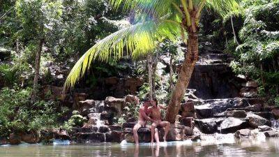 Couple Real Sex In A Waterfall In Thailand - hclips.com - Thailand