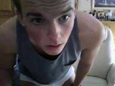 Cute amateur twink shows his big dick on webcam - drtuber.com
