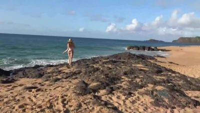Elena Koshka: Amateur Brunette Pov Action with Pee and Cigarettes at the Beach - veryfreeporn.com